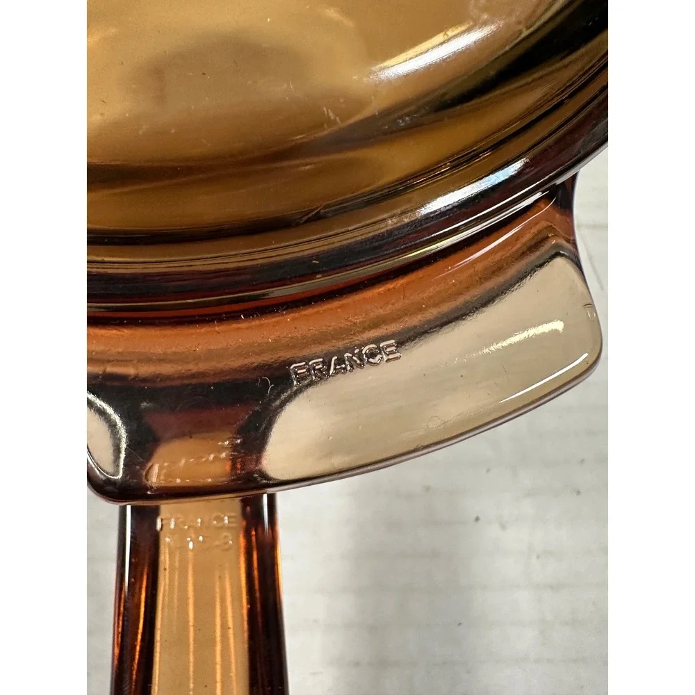 Visions by‎ Corning Amber Glass Double Boiler Set V-1.5-B 1.5L France 3 Piece